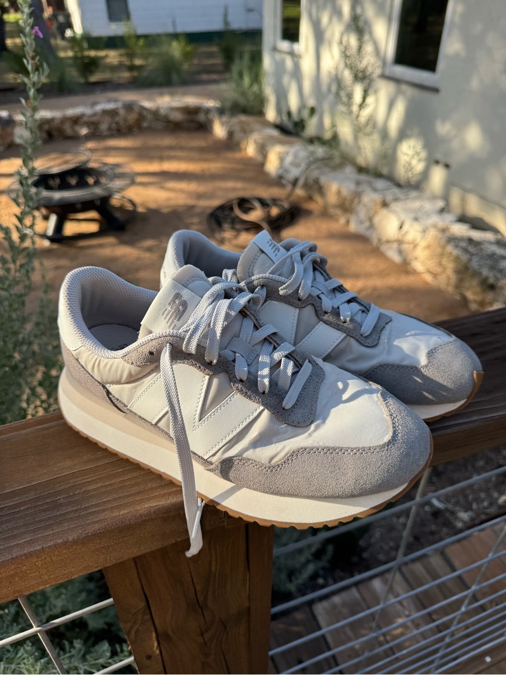New Balance 237 Grey Retro Runner Sneakers